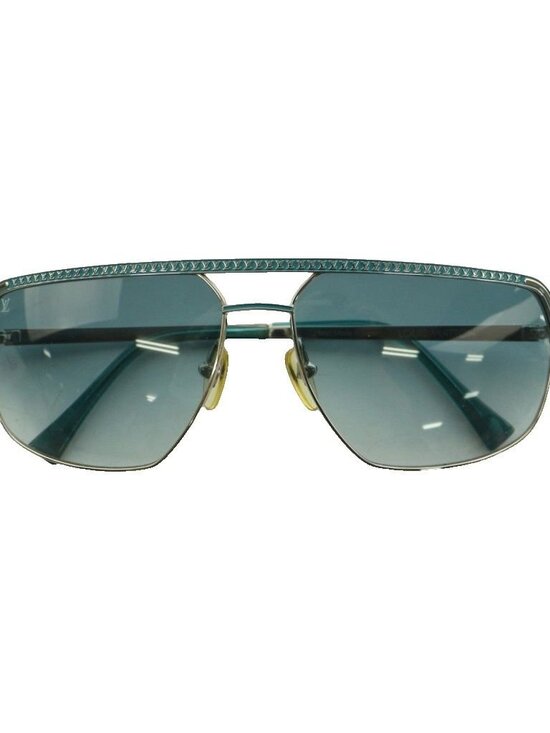 Louis Vuitton Attitude Sunglasses LV Logo Double Bridge 62 14 Silver Color